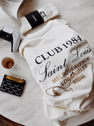 CLUB 1984. Melrose 1984 Sweatshirt - Off White Sweatshirt