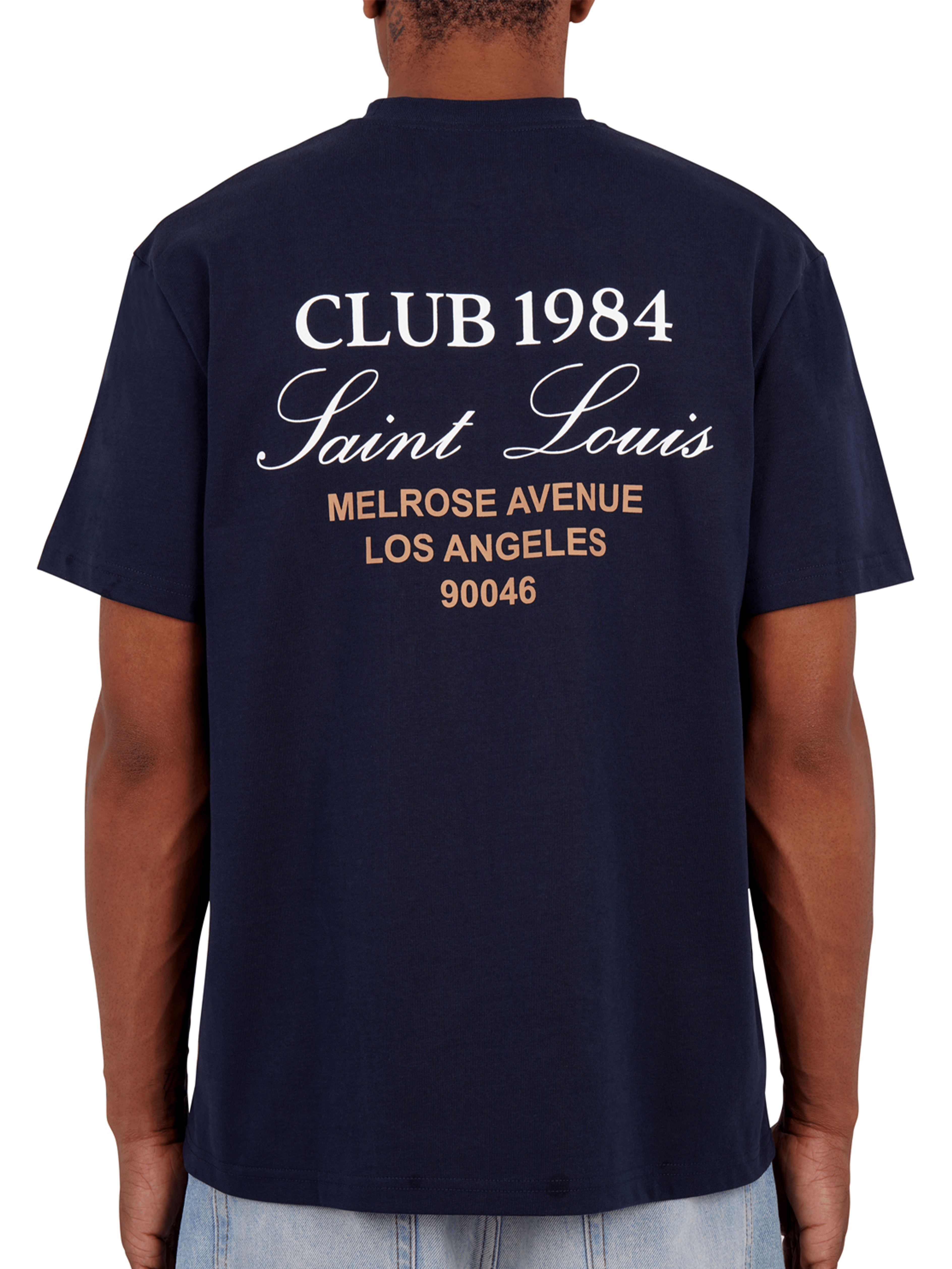 CLUB 1984. Melrose 1984 T-shirt - Navy T-Shirt