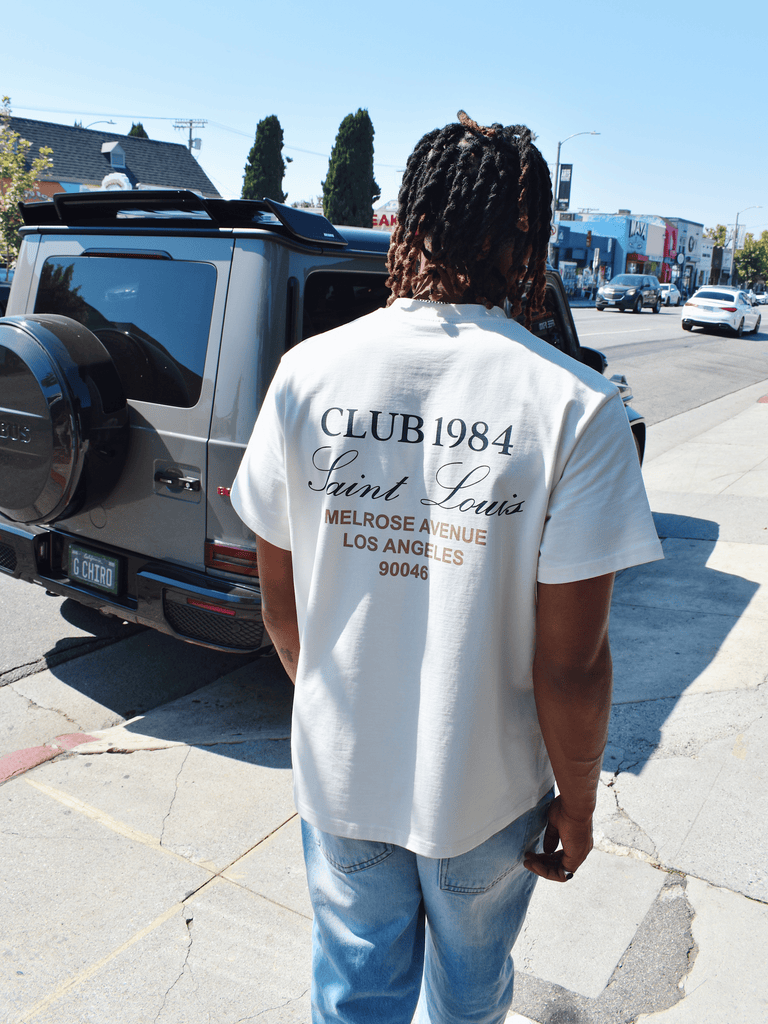 CLUB 1984. Melrose 1984 T-shirt - Off White T-Shirt