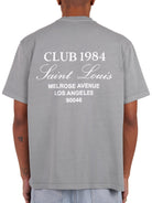 CLUB 1984. Melrose 1984 T-shirt - Washed Light Grey T-Shirt