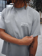 CLUB 1984. Melrose 1984 T-shirt - Washed Light Grey T-Shirt