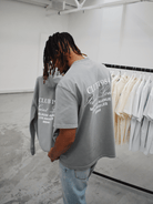 CLUB 1984. Melrose 1984 T-shirt - Washed Light Grey T-Shirt