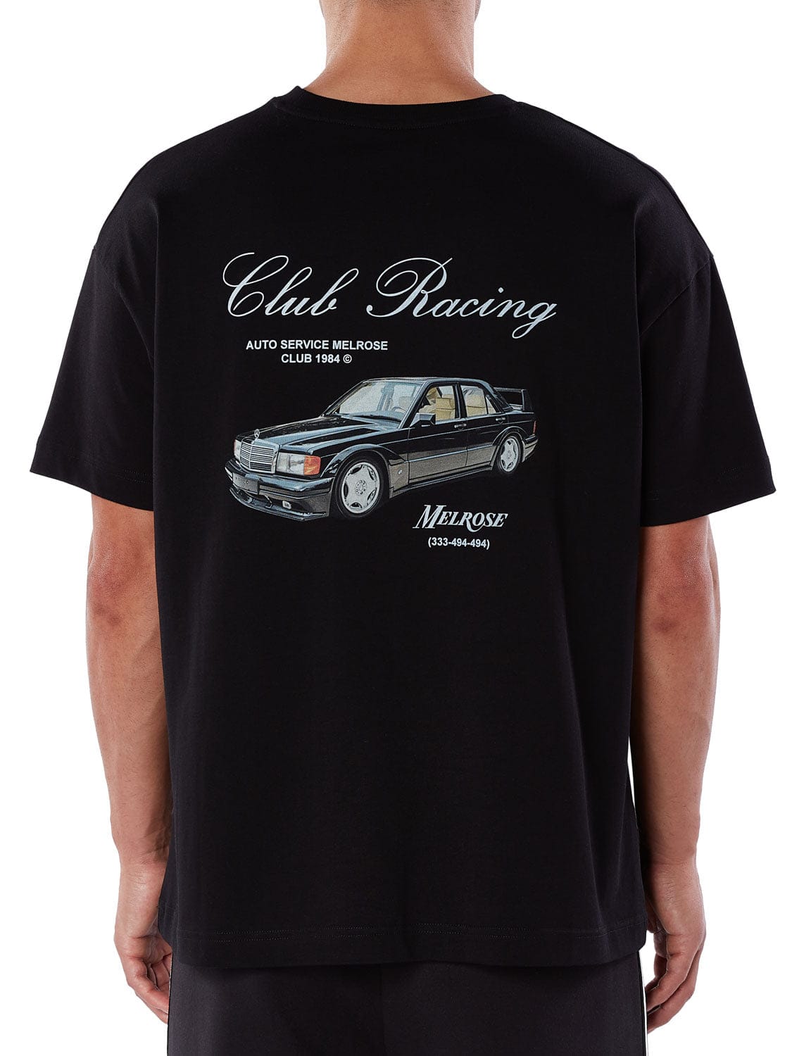 CLUB 1984. Melrose Racing T-shirt - Black T-Shirt