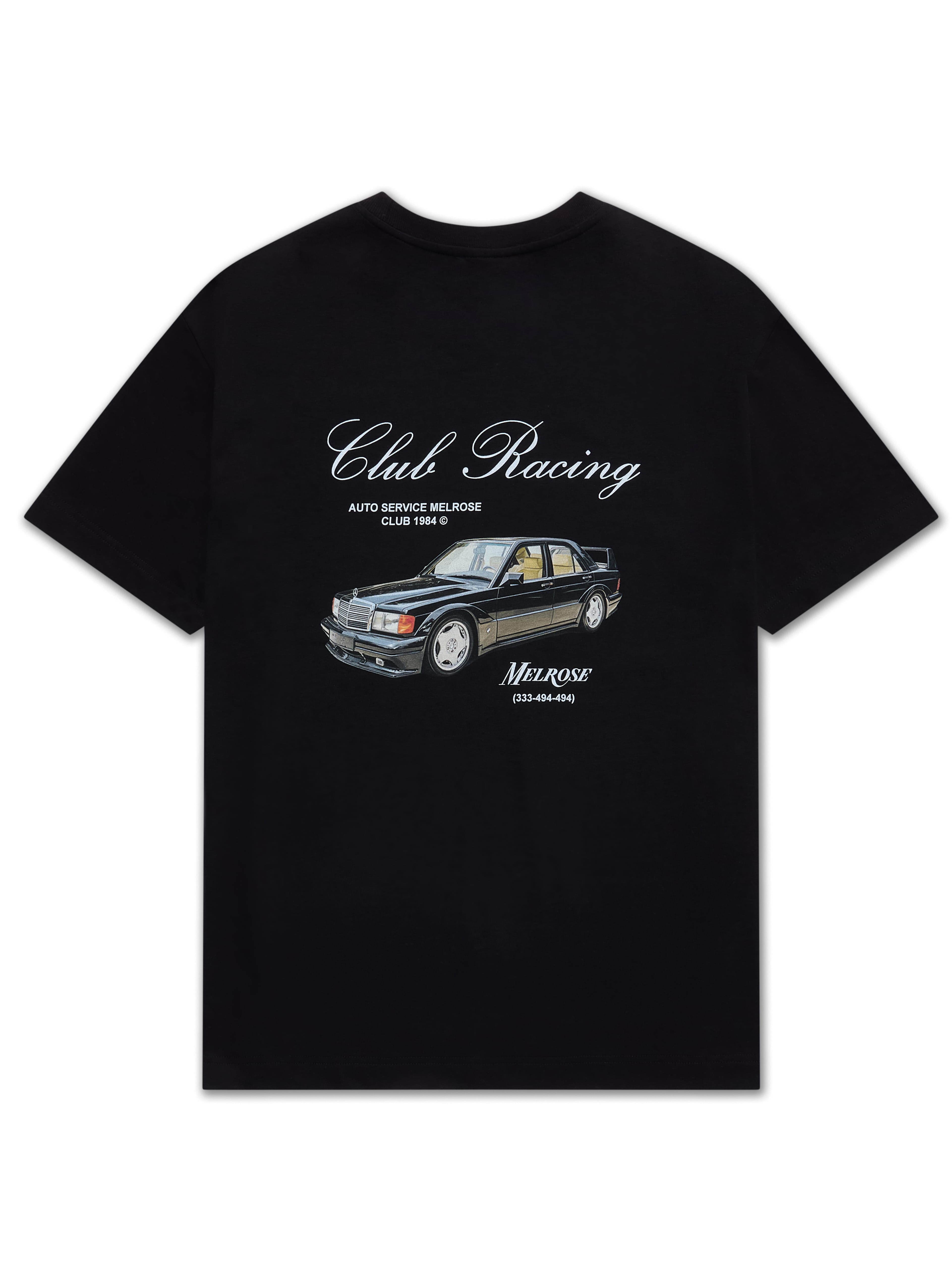 CLUB 1984. Melrose Racing T-shirt - Black T-Shirt