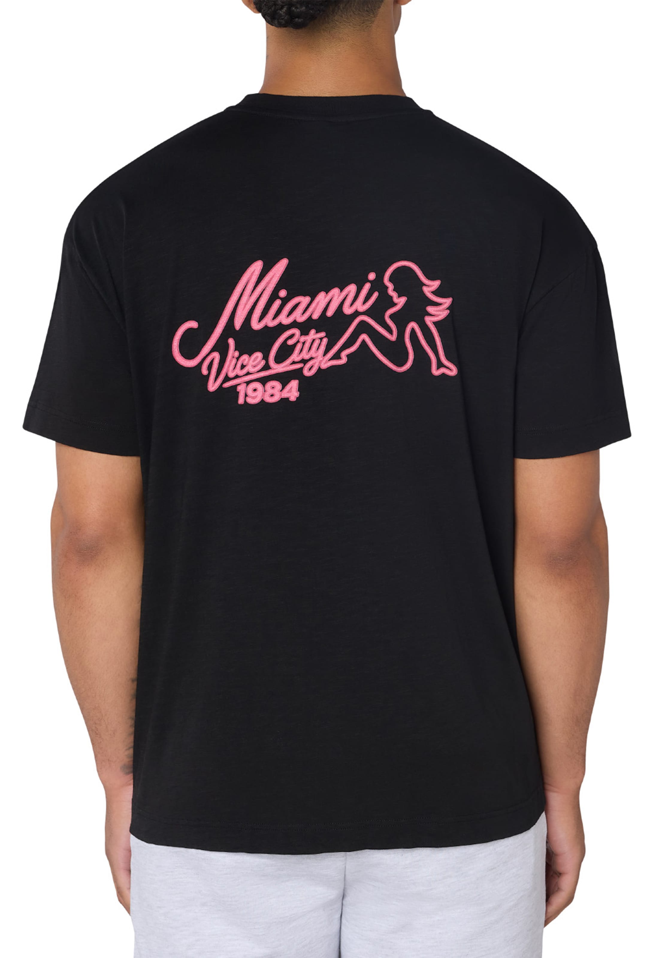 CLUB 1984. Miami Nights T-shirt - Black T-Shirt