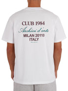 CLUB 1984. Milan Script T-shirt - White T-Shirt