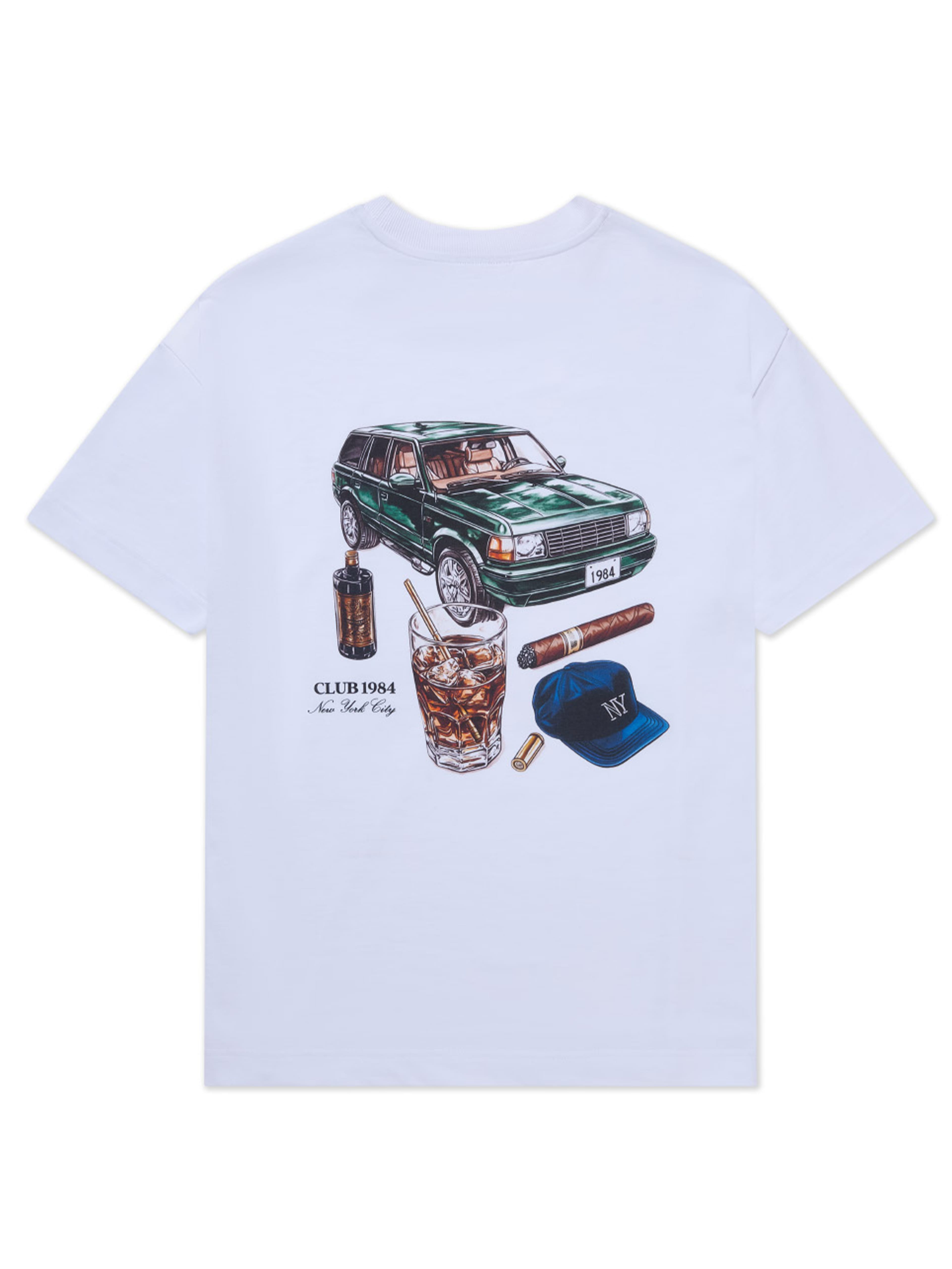 CLUB 1984. NYC Road Trip T-shirt - White T-Shirt