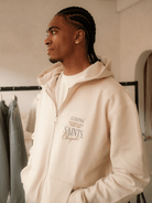 CLUB 1984. Obrigado Zip Hoodie - Mocha Hoodie