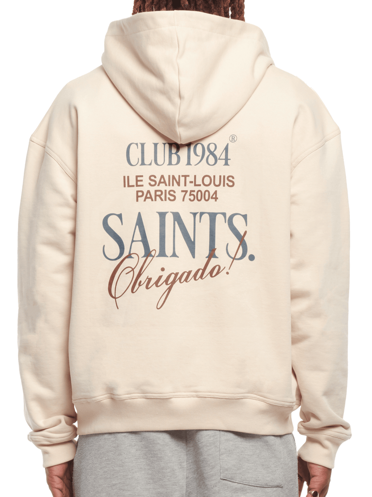 CLUB 1984. Obrigado Zip Hoodie - Mocha Hoodie