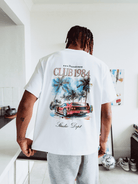 CLUB 1984. Palm Drive T-shirt - White T-Shirt
