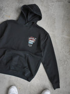 CLUB 1984. Paradise Hotel Hoodie - Washed Black Hoodie