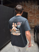 CLUB 1984. Paradise Hotel T-shirt - Washed Black T-Shirt