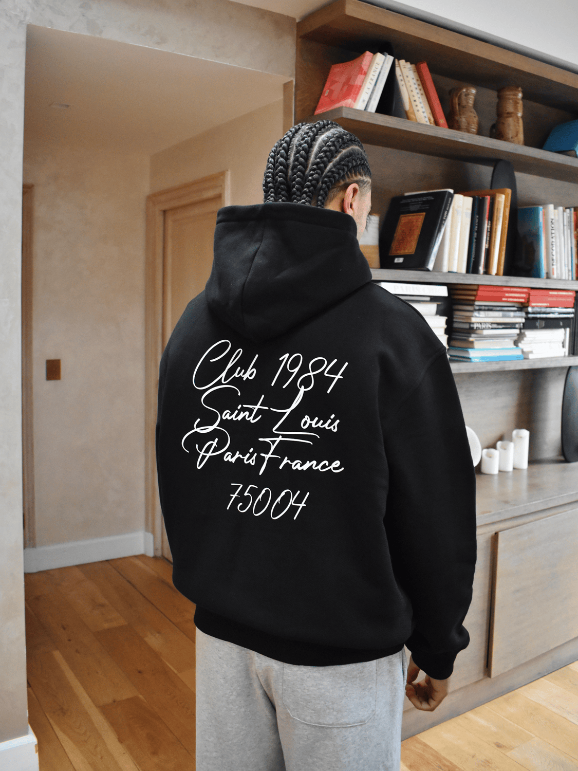 CLUB 1984. Patron 75004 Hoodie - Black Hoodie