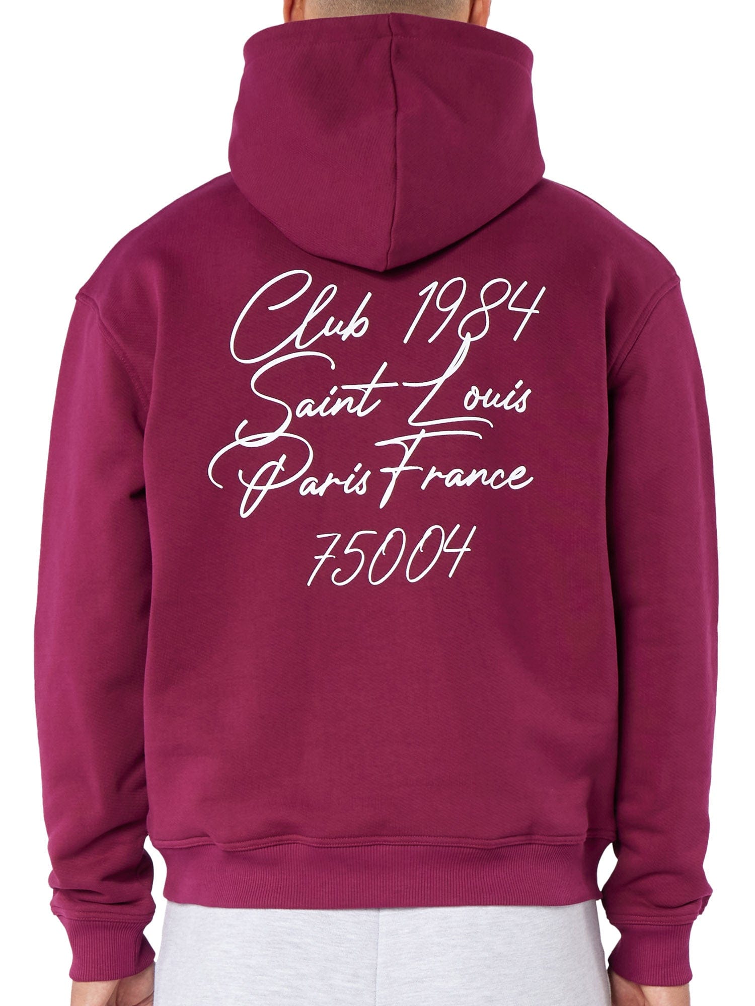 CLUB 1984. Patron 75004 Hoodie - Wine Red Hoodie