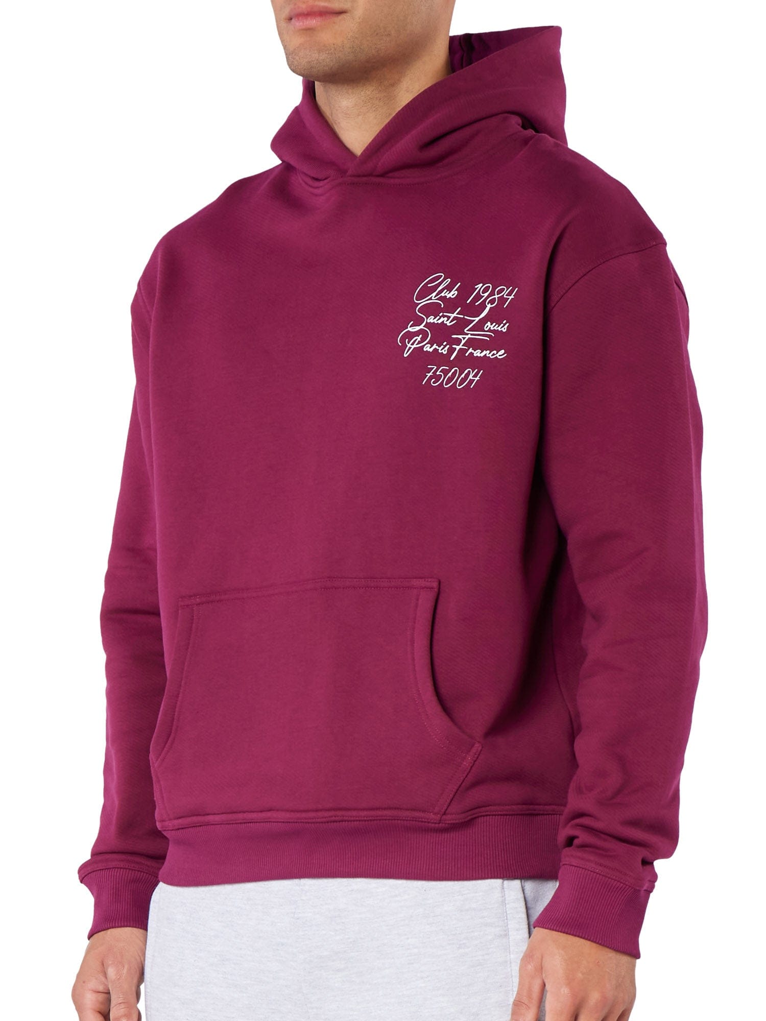 CLUB 1984. Patron 75004 Hoodie - Wine Red Hoodie