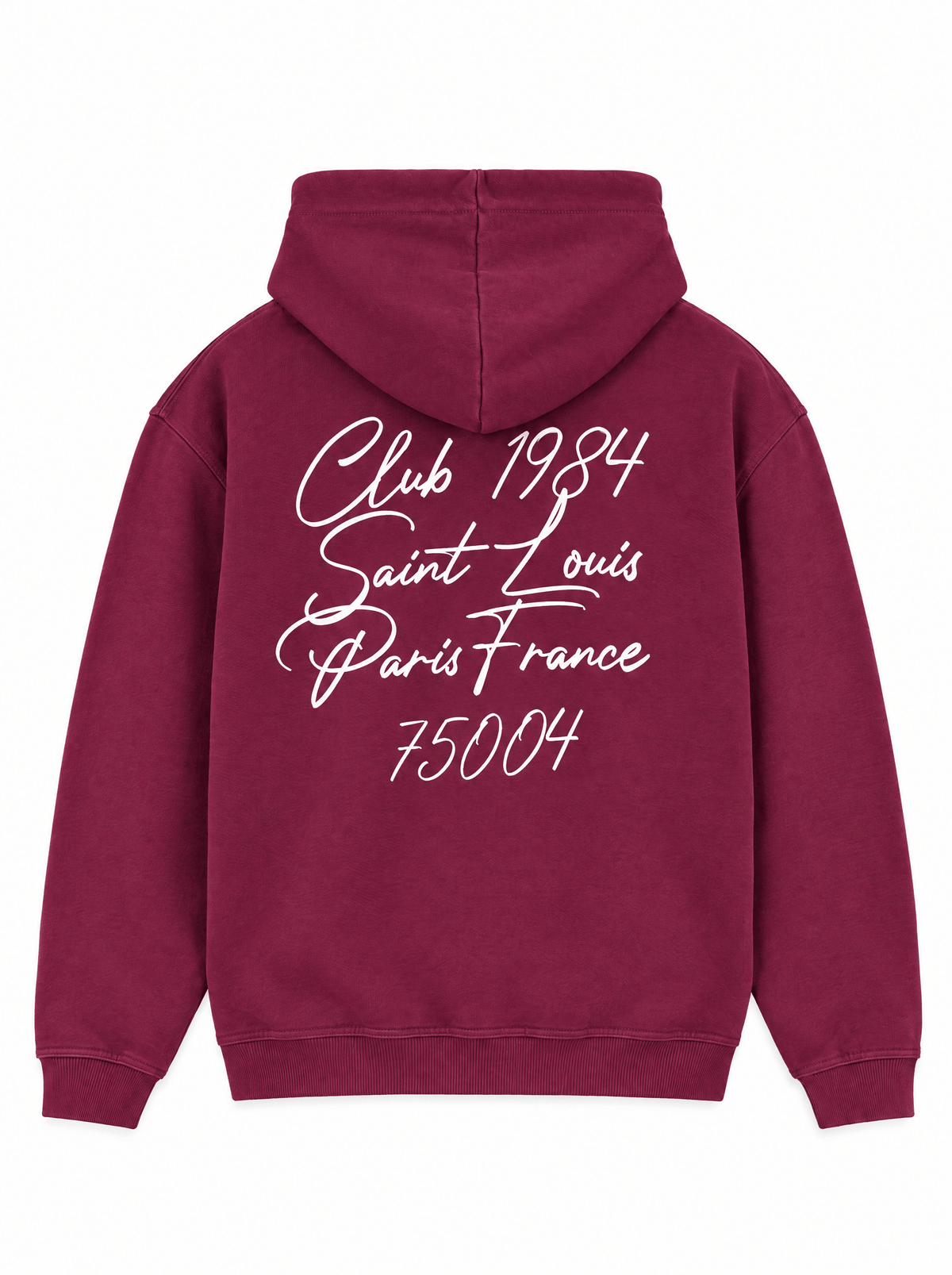 CLUB 1984. Patron 75004 Hoodie - Wine Red Hoodie