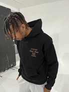 CLUB 1984. Patron 84 Hoodie - Black/Beige Hoodie