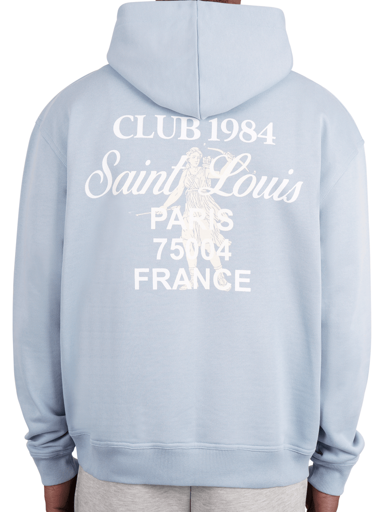 CLUB 1984. Patron 84 Hoodie - Light Blue Hoodie