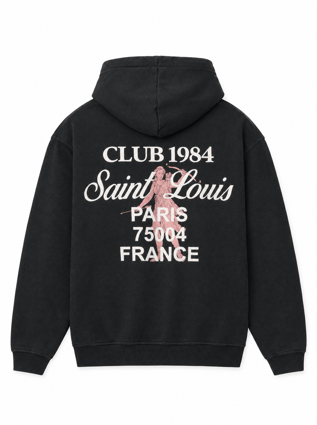 CLUB 1984. Patron 84 Hoodie - Washed Black Hoodie