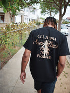 CLUB 1984. Patron 84 T-shirt - Black/Beige T-Shirt
