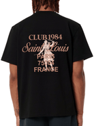 CLUB 1984. Patron 84 T-shirt - Black/Beige T-Shirt