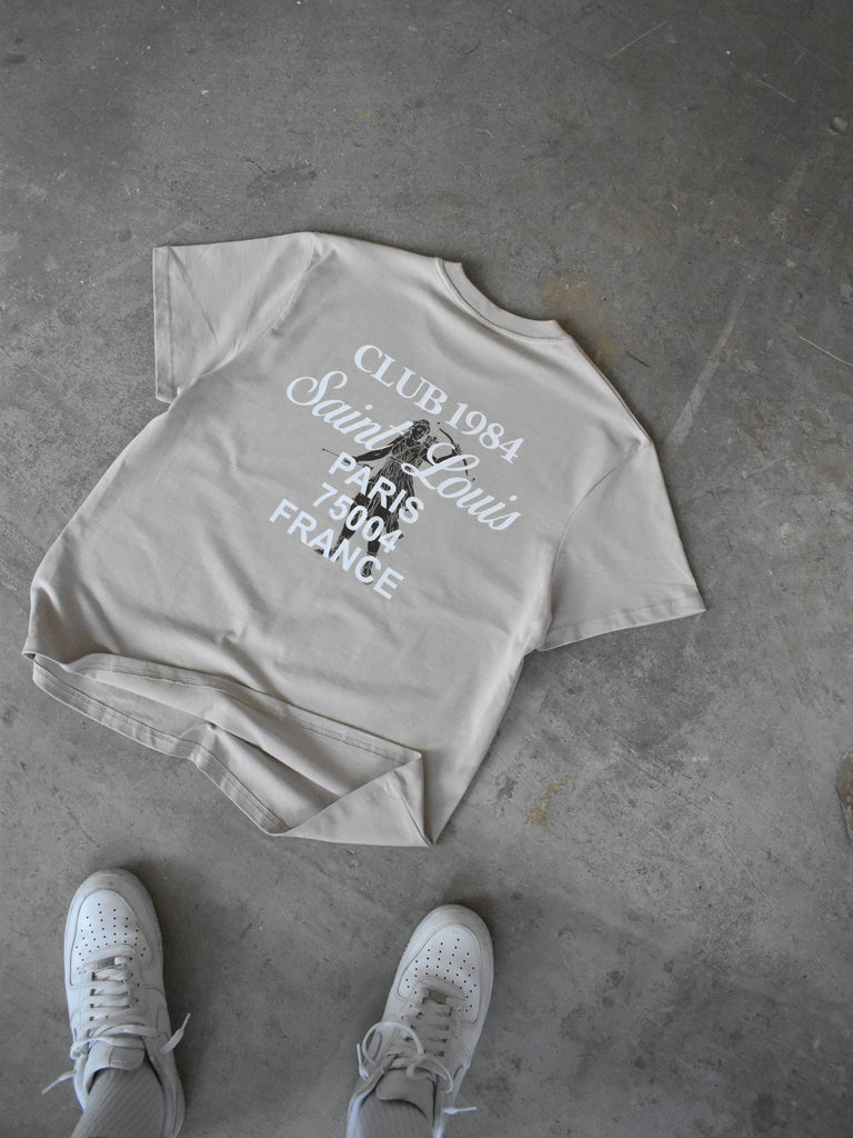 CLUB 1984. Patron 84 T-shirt - Sand T-Shirt
