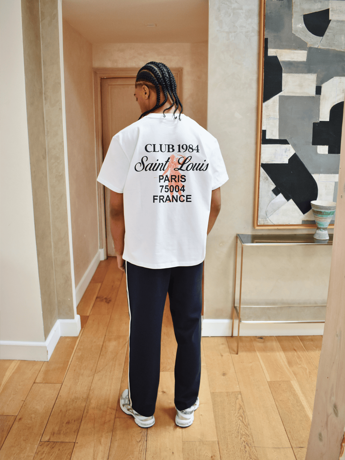 CLUB 1984. Patron 84 T-shirt - White/Orange T-Shirt