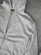 CLUB 1984. Patron 84 Zipped Hoodie - Sand Hoodie
