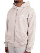 CLUB 1984. Patron 84 Zipped Hoodie - Sand Hoodie