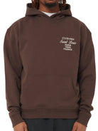 CLUB 1984. Patron Script Hoodie - Brown Hoodie