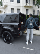 CLUB 1984. Patron Script Hoodie - Washed Grey Hoodie