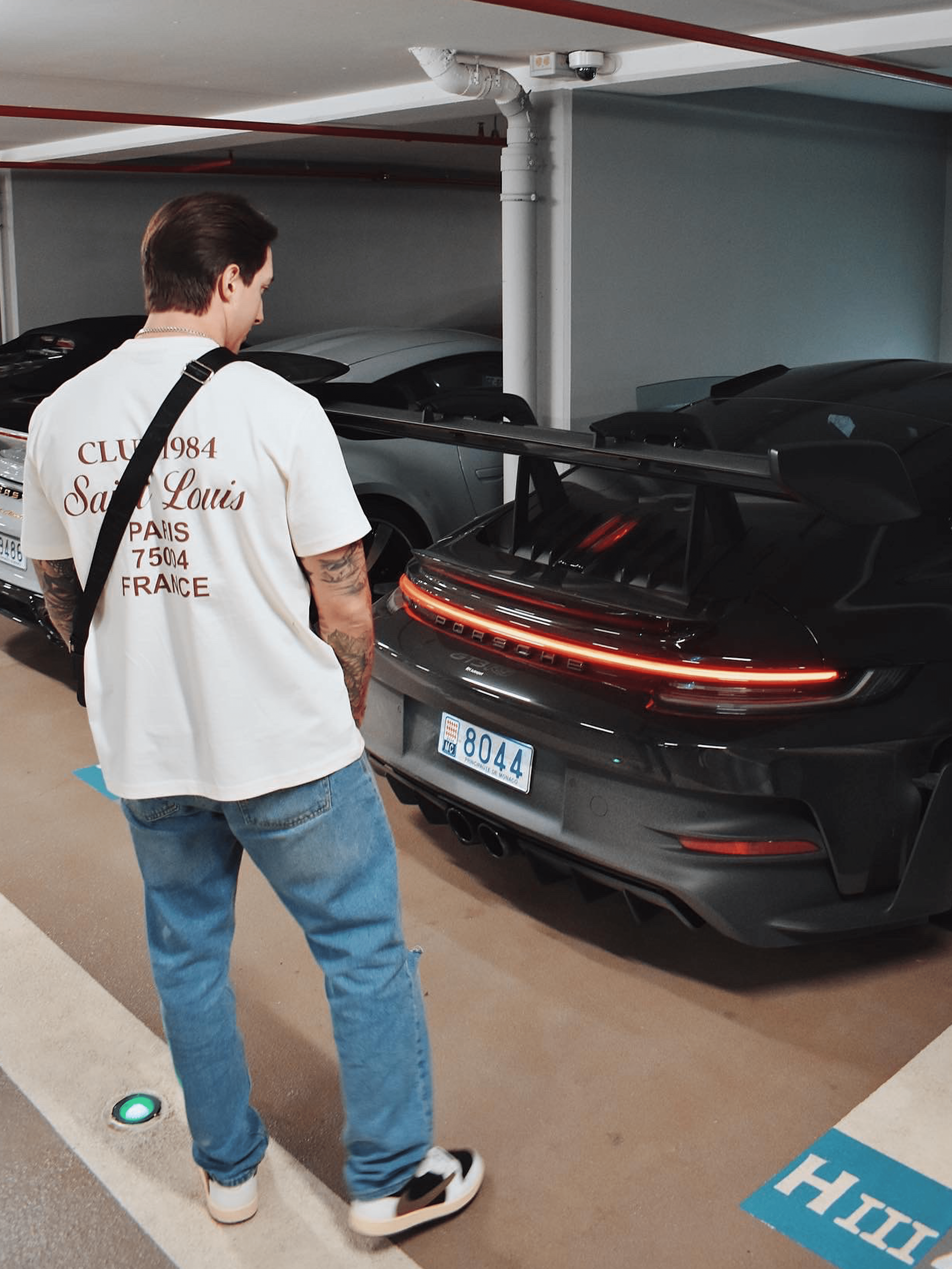 CLUB 1984. Patron Script T-shirt - Off White T-Shirt