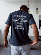 CLUB 1984. Patron Script T-shirt - Washed Black T-Shirt