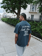 CLUB 1984. Patron Script T-shirt - Washed Grey T-Shirt