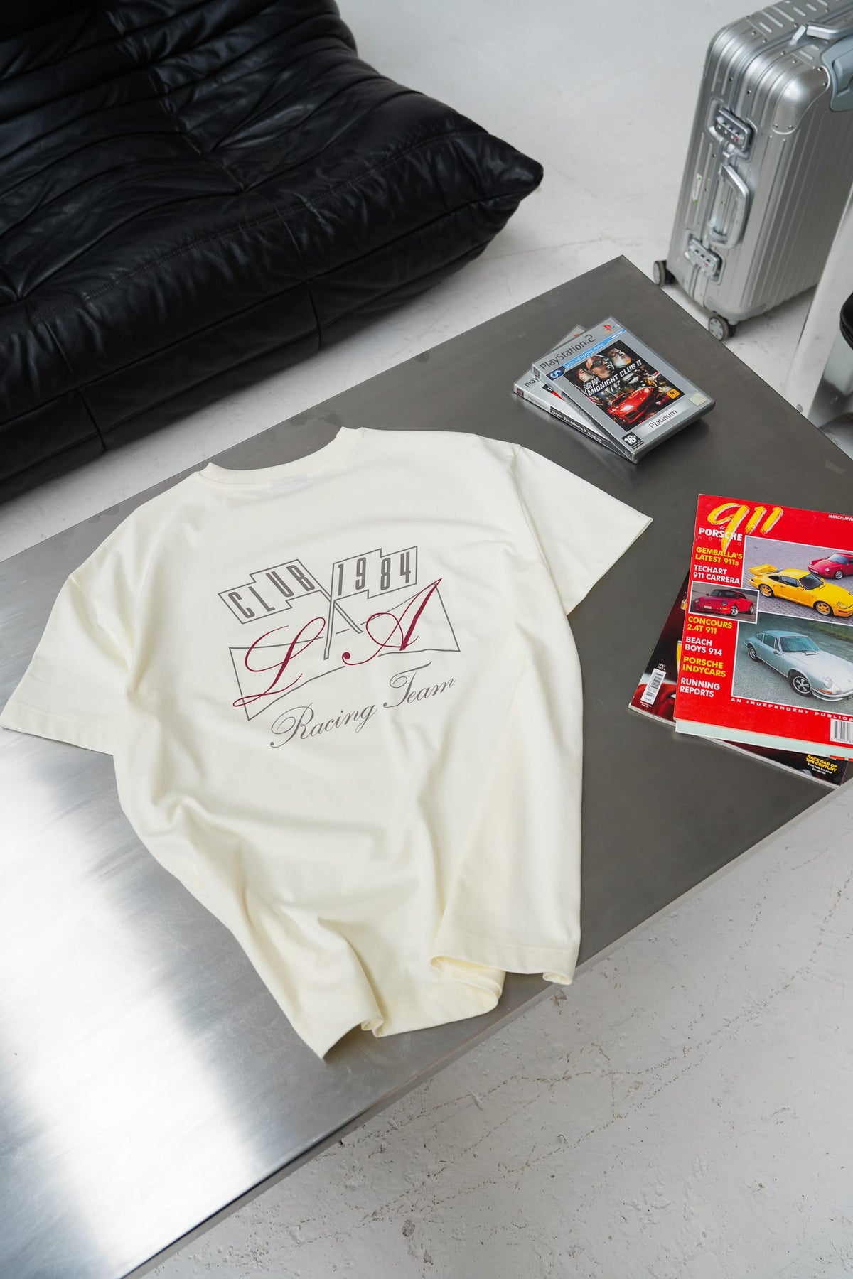 CLUB 1984. Piston T-shirt - Off White T-Shirt
