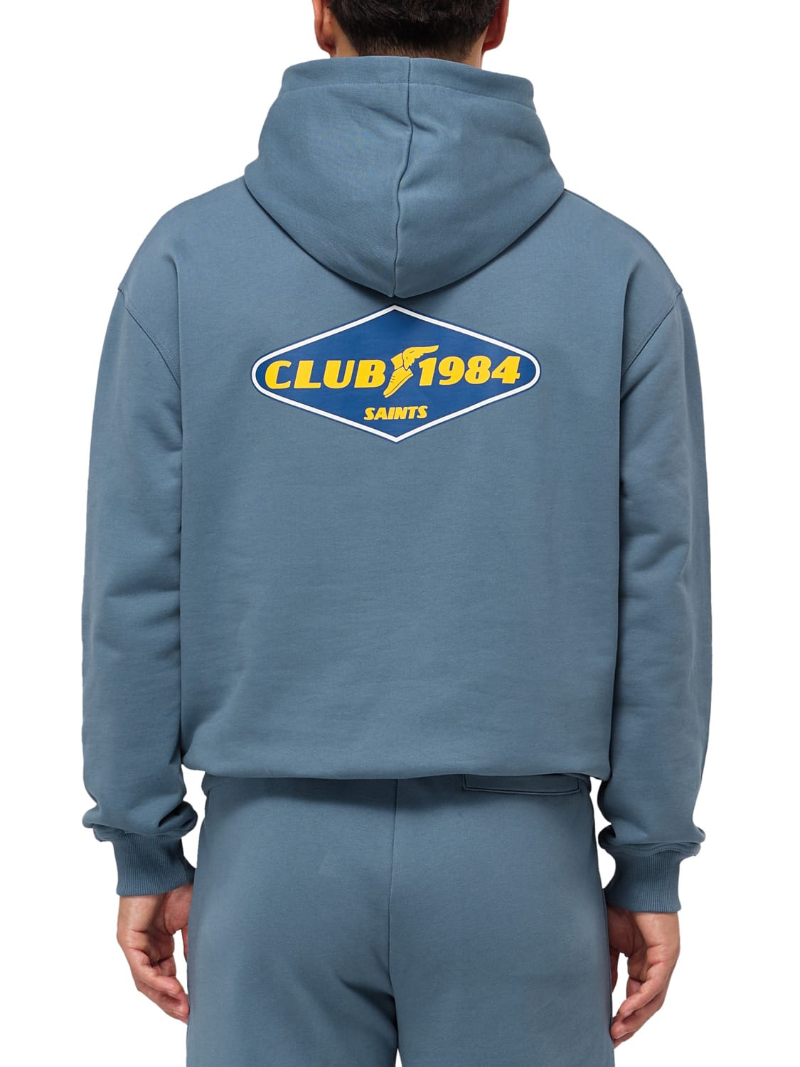 CLUB 1984. Pitstop Hoodie - Slate Blue Hoodie