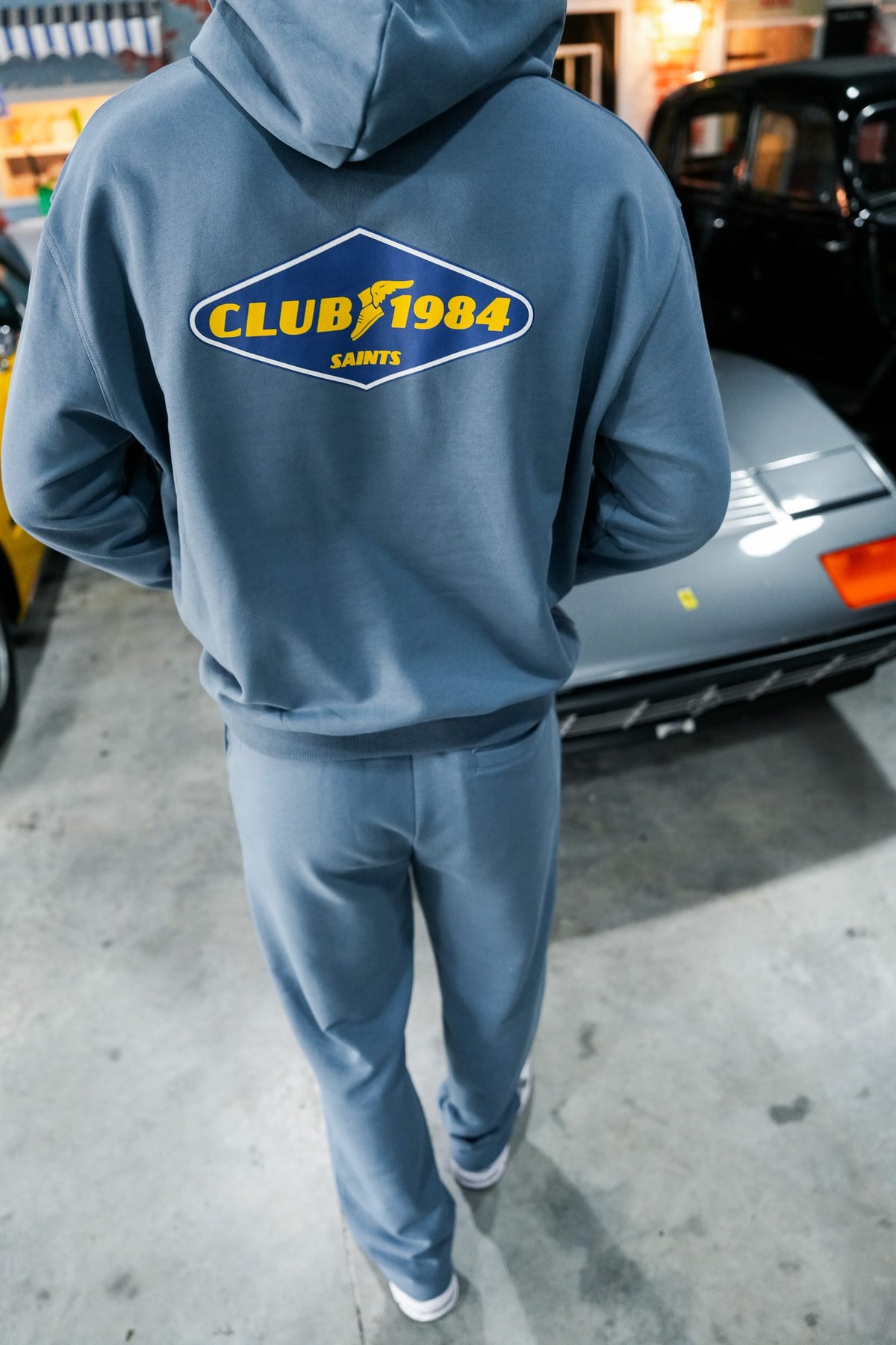 CLUB 1984. Pitstop Sweatpants - Slate Blue Sweatpants