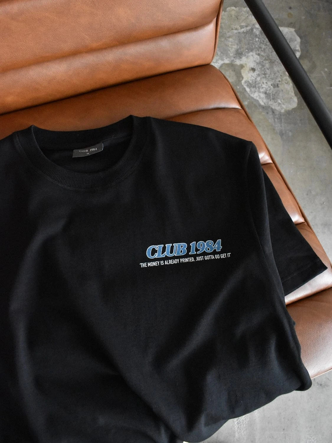 CLUB 1984. Printer T-shirt - Black T-Shirt