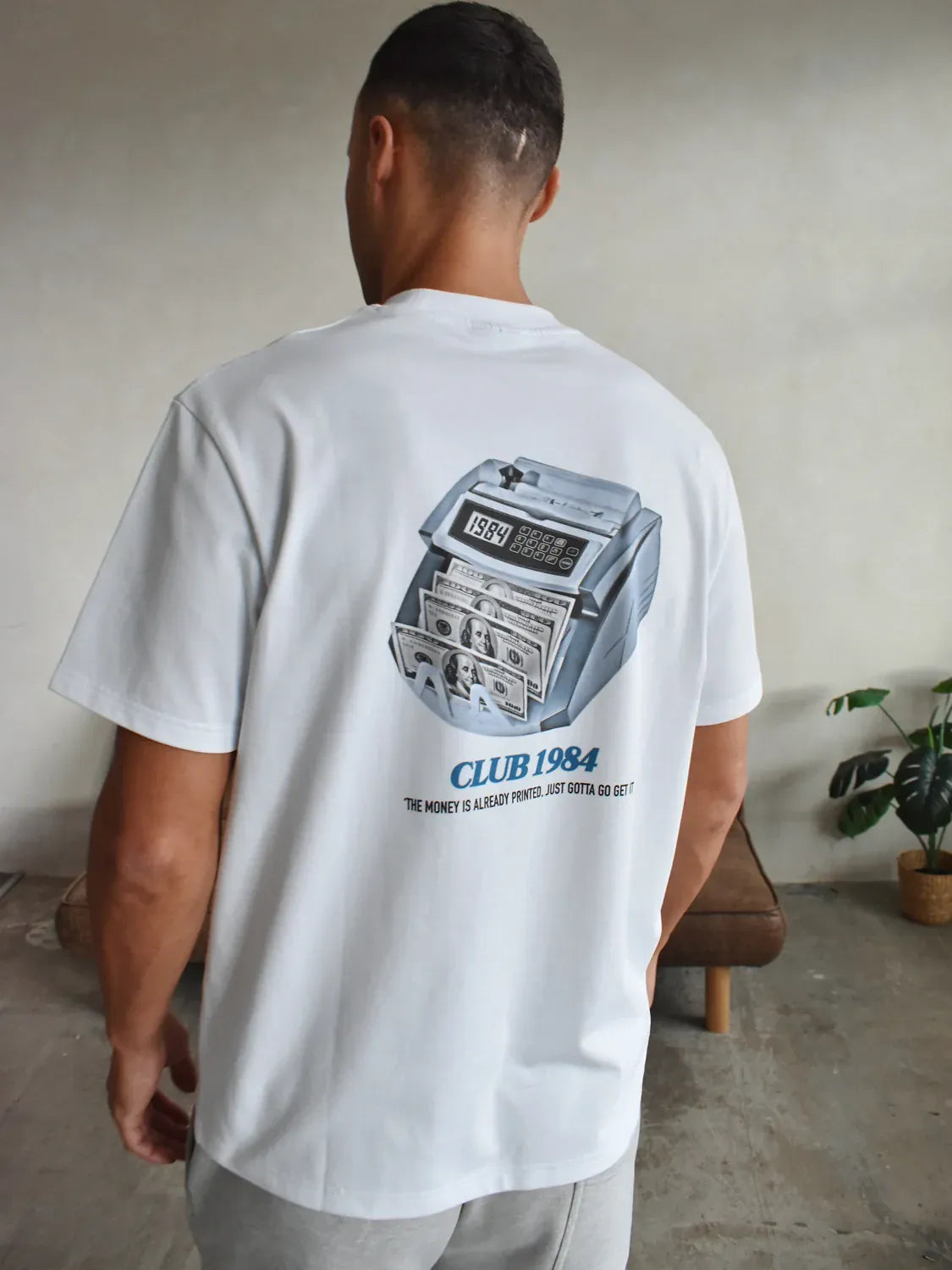 CLUB 1984. Printer T-shirt - White T-Shirt