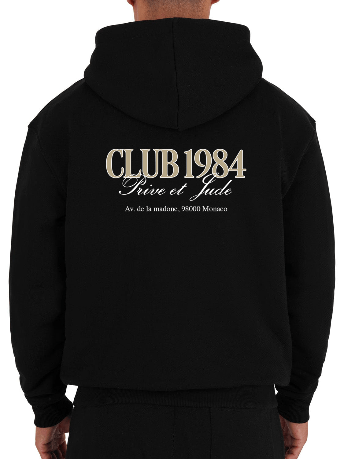 CLUB 1984. Prive et Jude Hoodie - Black Hoodie