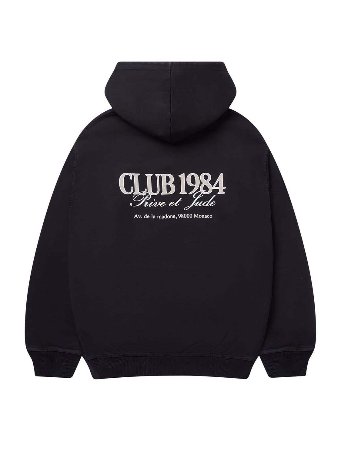CLUB 1984. Prive et Jude Hoodie - Black Hoodie