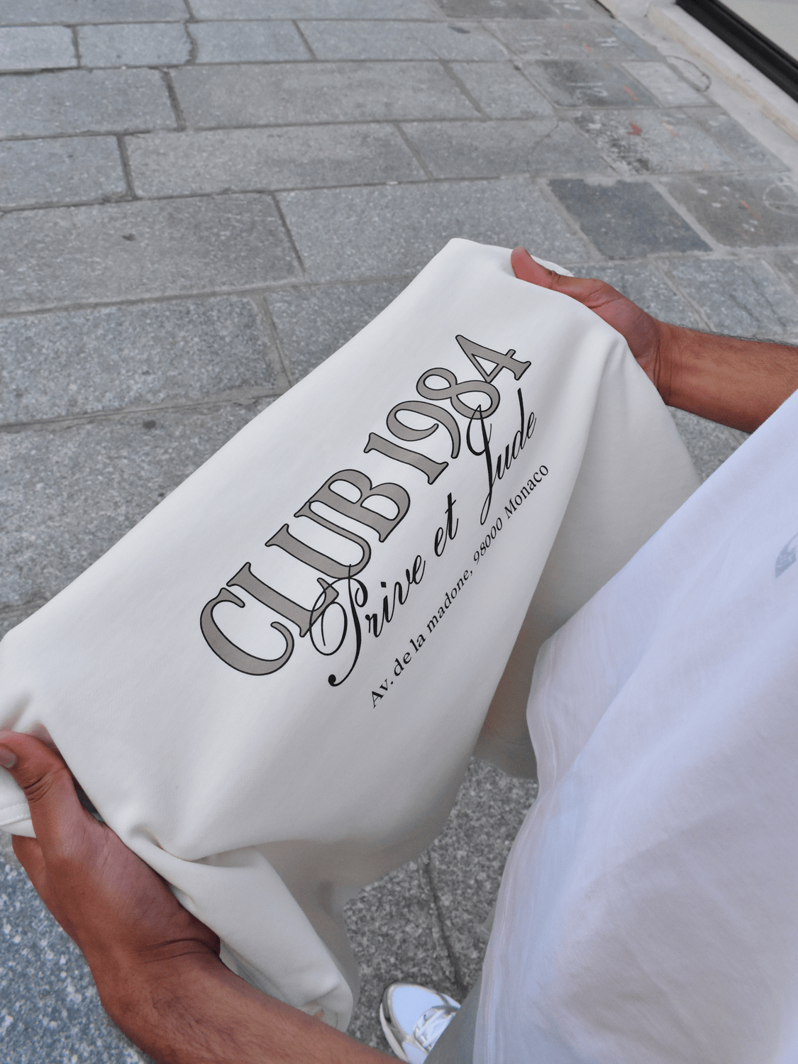 CLUB 1984. Prive et Jude Sweatshirt - Off White Sweatshirt