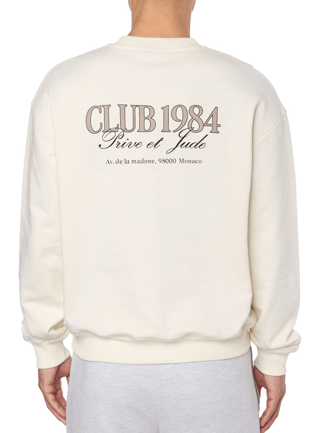 CLUB 1984. Prive et Jude Sweatshirt - Off White Sweatshirt
