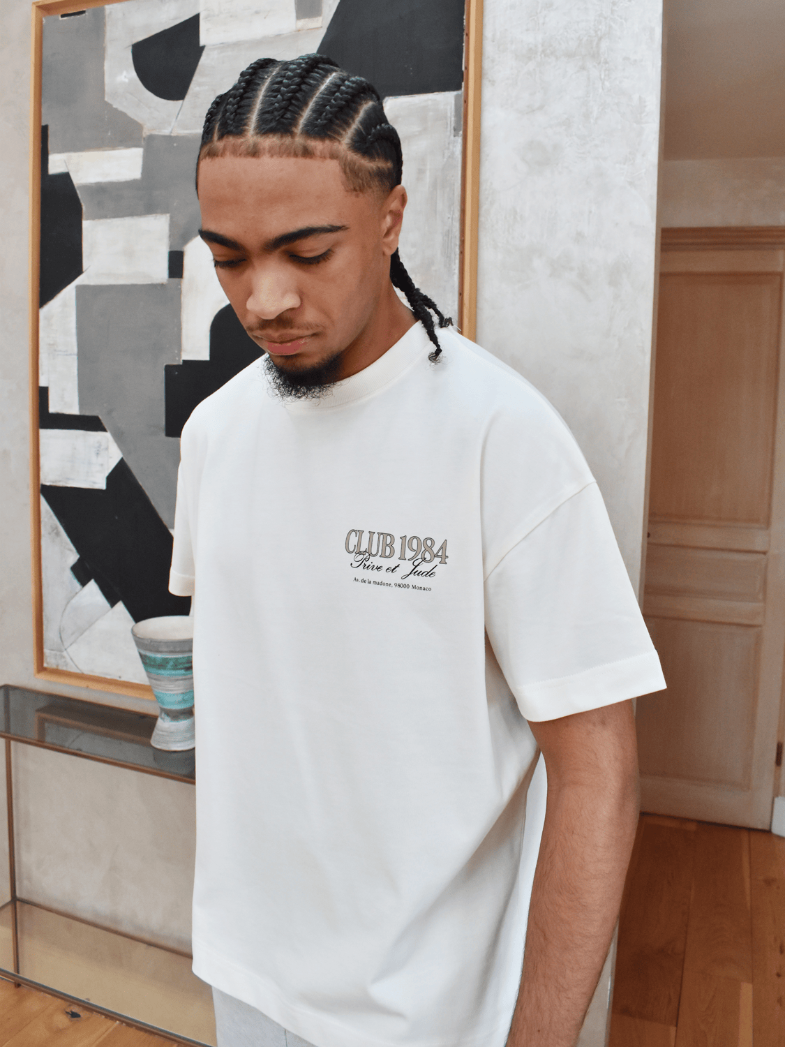 CLUB 1984. Prive et Jude T-shirt - Off White T-Shirt
