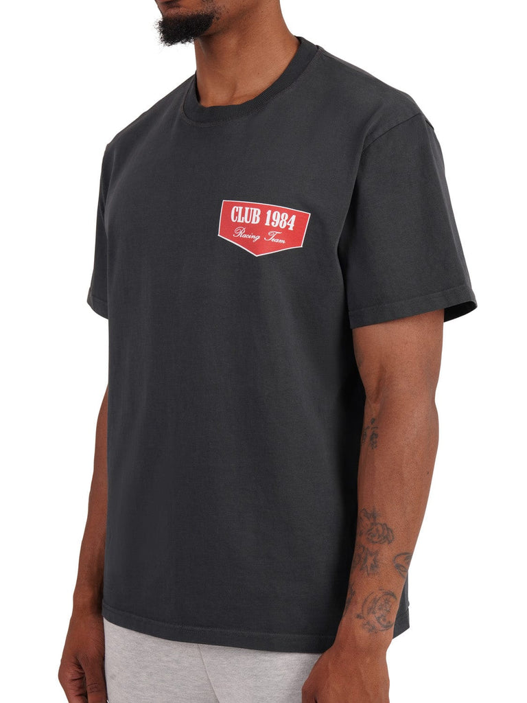 CLUB 1984. Racing T-shirt - Washed Grey T-Shirt