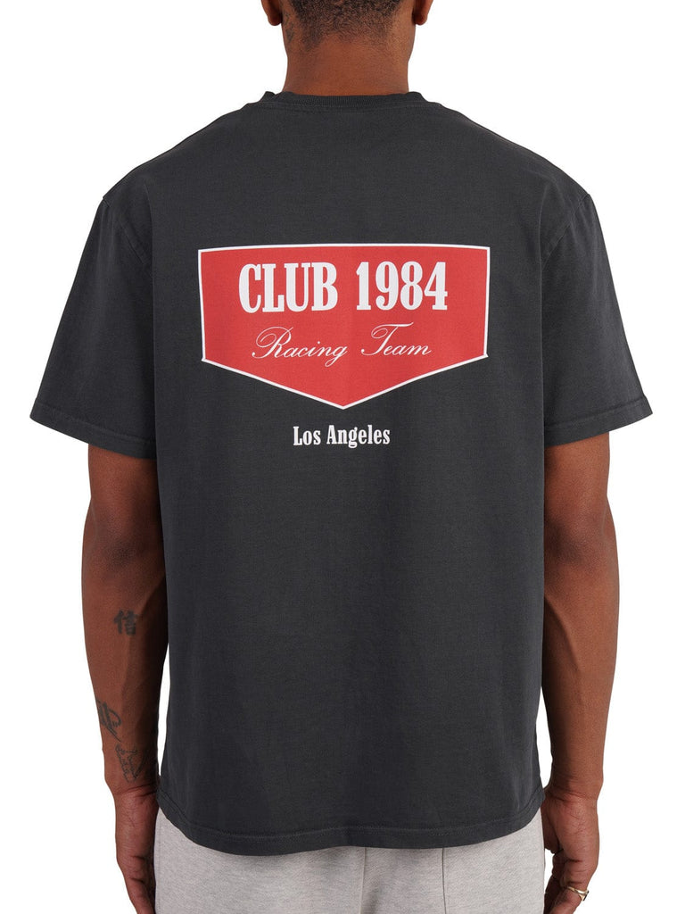 CLUB 1984. Racing T-shirt - Washed Grey T-Shirt