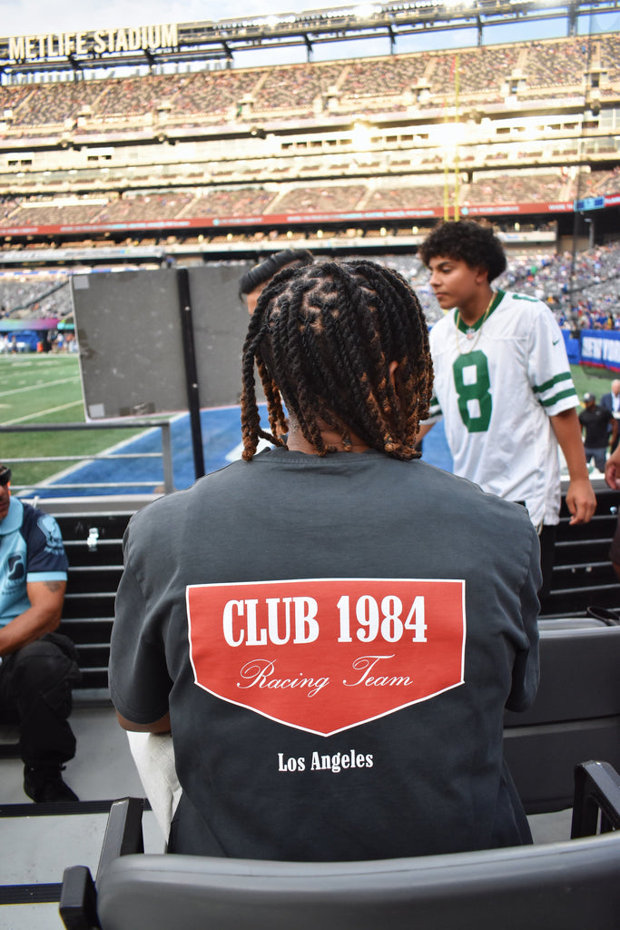 CLUB 1984. Racing T-shirt - Washed Grey T-Shirt