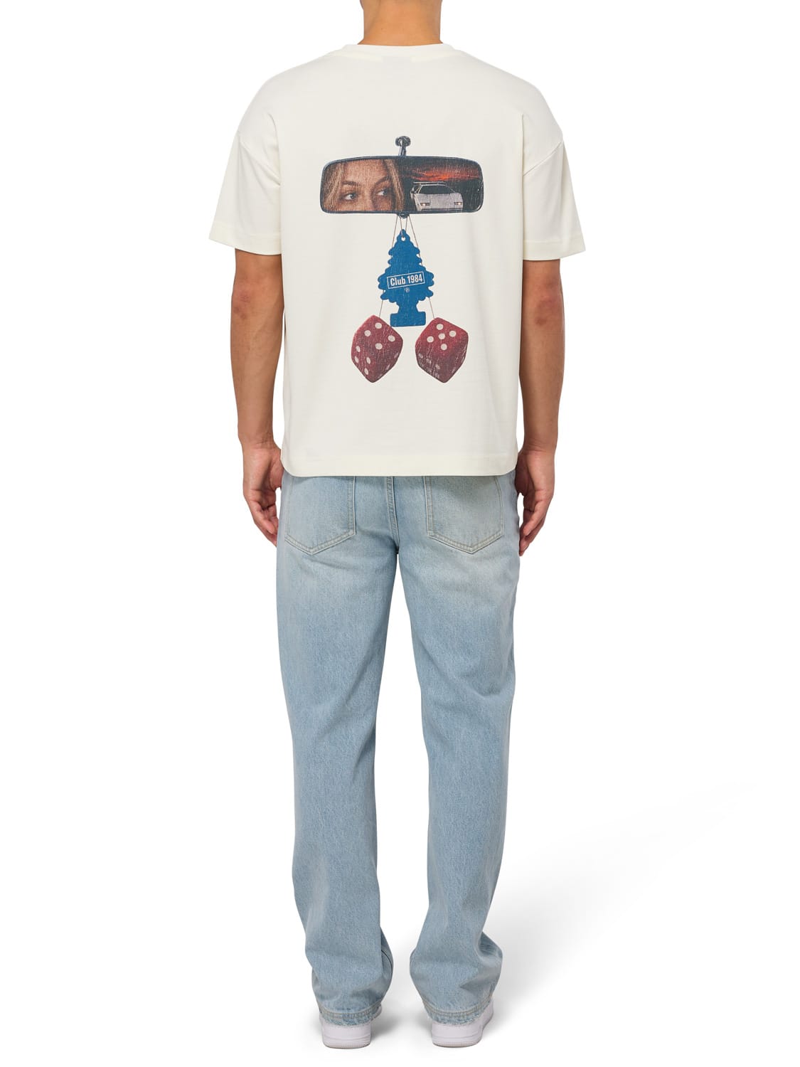 CLUB 1984. Rear View T-shirt - Off White T-Shirt