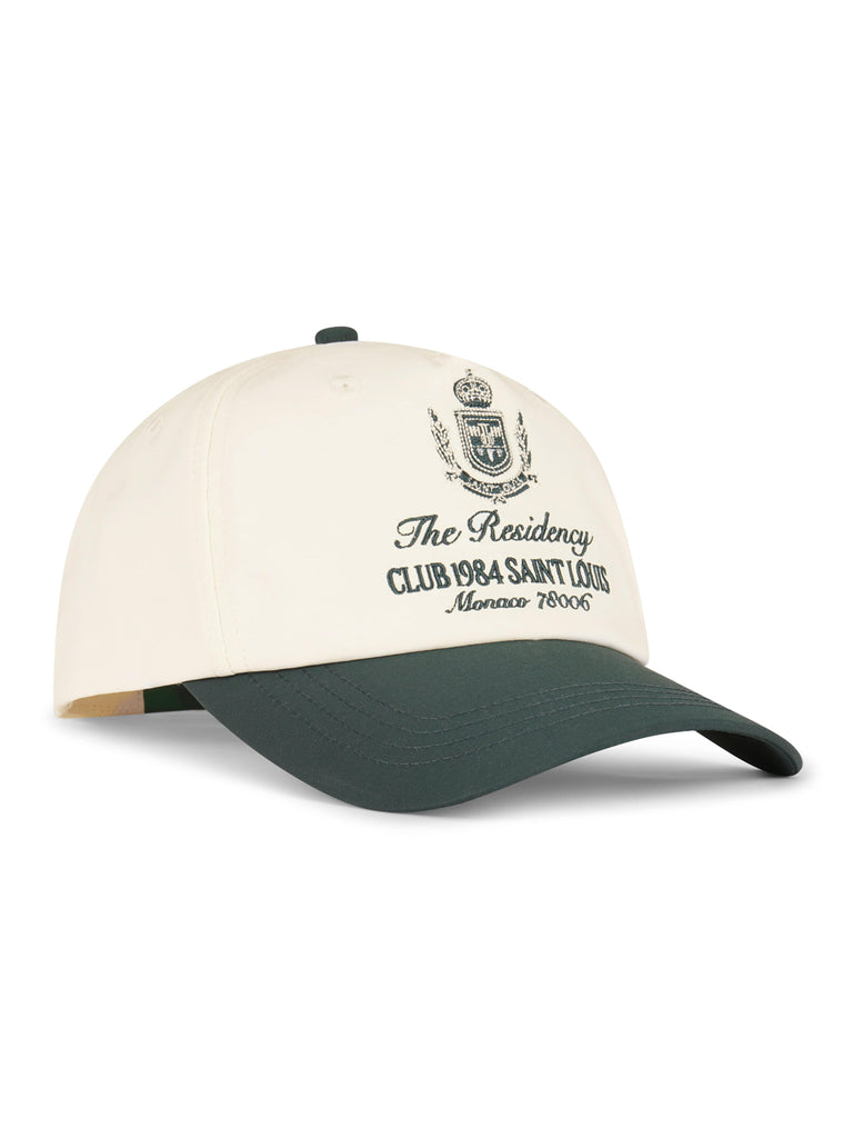 CLUB 1984. Residency Cap - Off White/Green Accessories 1984-2025-0119-10