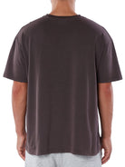 CLUB 1984. Residency Distressed T-Shirt - Coffee T-Shirt